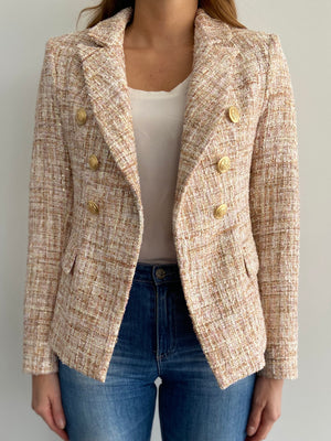 Monochrome Tweed Blazer